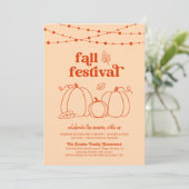 Herfstfestival uitnodiging (Staand voorkant)