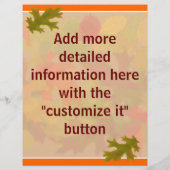 Herfstfestivalfolder Flyer (Achterkant)