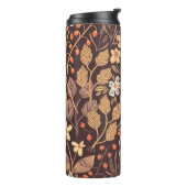 Herfstflora:  naadloos patroon thermosbeker (Gedraaid links)