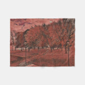 Herfstgebladerte in het park fleece deken (Voorkant (Horizontaal))