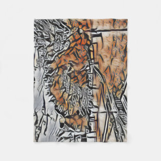 Herfstgebladerte in het park fleece deken