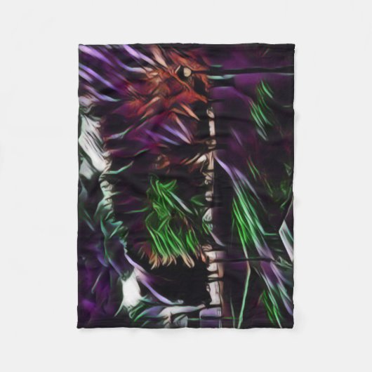 Herfstgebladerte in het park fleece deken (Voorkant)