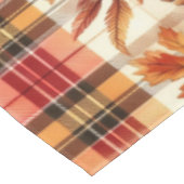 Herfstgebladerte op Plaid Seizoensgebonden Tafelkleed (Gekanteld)