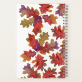 Herfstgedachten Kleurrijk Oak Leaf Journal Notitieboek (Achterkant)