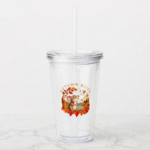 Herfstgeluk Mopige Muis Herfst Tumbler