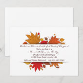 Herfstgeschenken Uitnodiging (Voorkant / Achterkant)