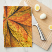 Herfstgevoel, moderne Abstracte fractale ventilato Theedoek (Quarter Fold)