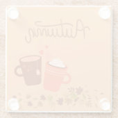 Herfstglas Onderzetter Glazen Onderzetter (Achterkant)