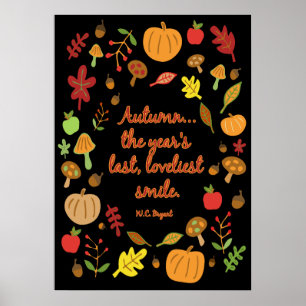 Herfstglimlach Poster