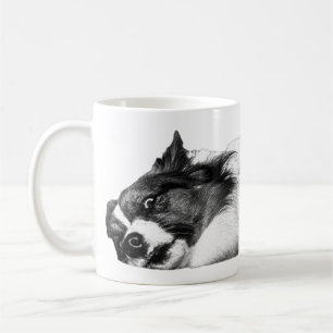 Herfstgloed, rustende Corgi Sketch Koffiemok