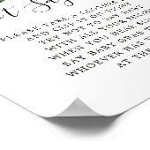 Herfstgroen Pompoen Niet Zeggen Baby Spel Bord Poster (Hoek)