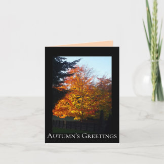 "Herfstgroeten" Kaart