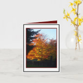 Herfstgroeten Kaart (Gele Bloem)