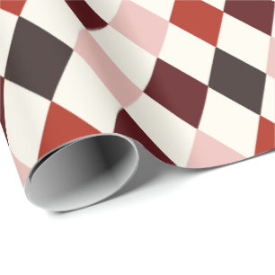 Herfstig Donker Academisch Harlekijn Argyle Patroo Cadeaupapier