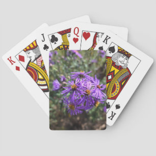 Herfstige Paarse Gloed Pokerkaarten