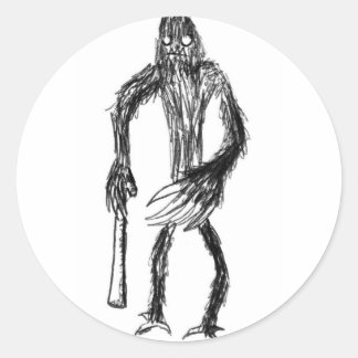 Herfstjaren van Yeti Ronde Sticker