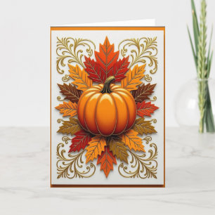 Herfstkaart, Gelukkige Herfstkaart, Autumn Kaart,  Feestdagen Kaart