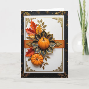 Herfstkaart, Gelukkige Herfstkaart, Autumn Kaart, Feestdagen Kaart