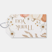 Herfstkaart met pompoen bedankkaart cadeaulabel (Achterkant Horizontaal)