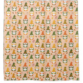 Herfstkabouters in het bospatroon douchegordijn (Voorkant)