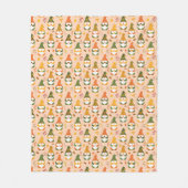 Herfstkabouters in het bospatroon fleece deken (Voorkant)