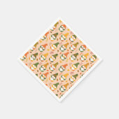 Herfstkabouters in het bospatroon servet (Hoek)