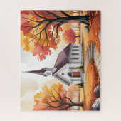 Herfstkapel/Kerk Legpuzzel (Verticaal)