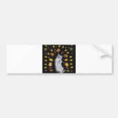 herfstkat bumpersticker (Voorkant)