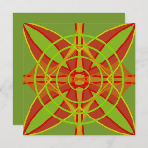 Herfstkleuren Abstract geometrisch ontwerp Kaart