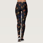 Herfstkleuren Abstract patroon Leggings (Achterkant)