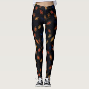Herfstkleuren Abstract patroon Leggings