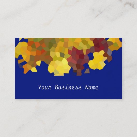 Herfstkleuren Abstract Visitekaartje (Voorkant)