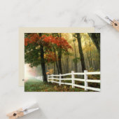 Herfstkleuren Bijbelvers Aanmoediging Kaart (Voorkant / Achterkant in situ)