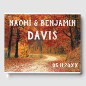 Herfstkleuren bruiloft gastenboek (Voorkant)