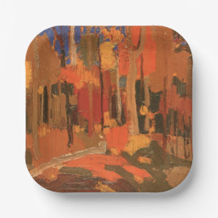 Herfstkleuren door Tom Thomson Papieren Bordje