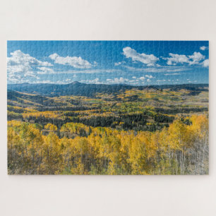 Herfstkleuren in Flat Tops Routt National Forest Legpuzzel