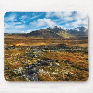 Herfstkleuren in het landschap muismat
