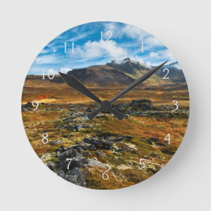 Herfstkleuren in het landschap ronde klok