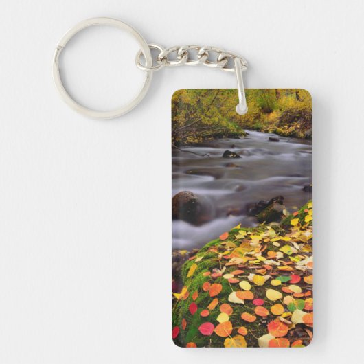 Herfstkleuren langs McGee Creek Sleutelhanger (Voorkant)