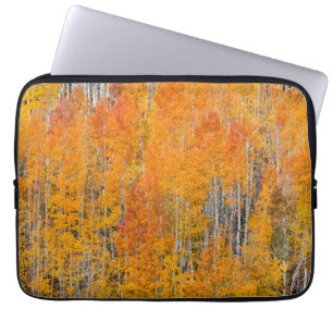 Herfstkleuren op Espenbosjes Laptop Sleeve
