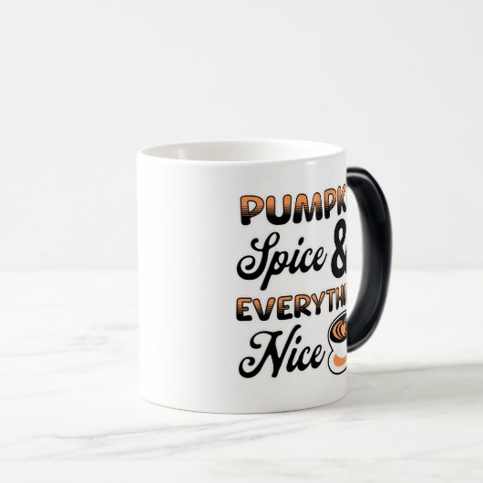Herfstkleuren | Pompoenkruid en alles leuk Magische Mok (Voorkant rechts)
