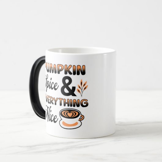 Herfstkleuren | Pompoenkruid en alles leuk Magische Mok (Voorkant links)