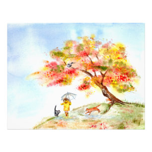 Herfstkleuren Sakura Foto Afdruk
