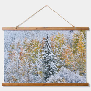 Herfstkleuren van Espen & Sneeuw Keebler Pass Hangend Wandkleed