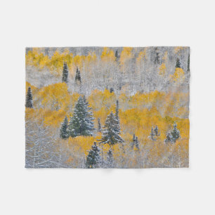 Herfstkleuren van Espen & Verse Sneeuw Keebler Pas Fleece Deken