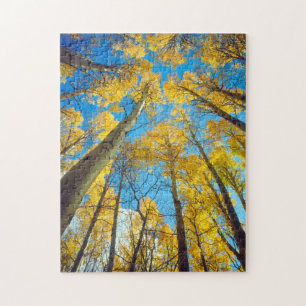 Herfstkleuren van Espenbomen 2 Legpuzzel