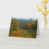 Herfstkleurenlandschap Kaart (Gele Bloem)