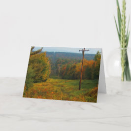 Herfstkleurenlandschap Kaart