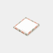 Herfstkleurig plaid post-it® notes (Schuin)