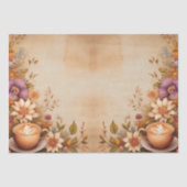  herfstkoffie decoupage print tissuepapier (Voorkant)